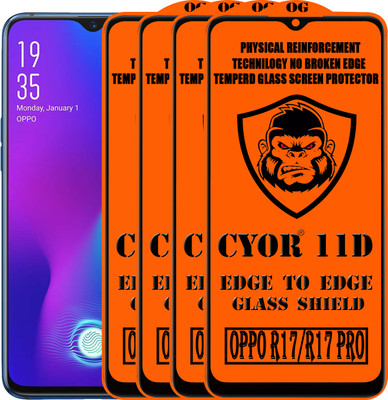 CYOR Edge To Edge Tempered Glass for OPPO R17 PRO(Pack of 4)