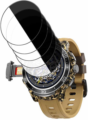 HIDEOUS Edge To Edge Tempered Glass for Fire Boltt Shott(Pack of 5)