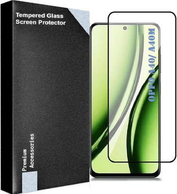 SuperX Edge To Edge Tempered Glass for Oppo A40M(Pack of 1)