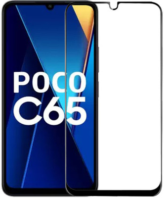 NKCASE Edge To Edge Tempered Glass for Poco C65, Redmi 13C, (4G)(Pack of 1)