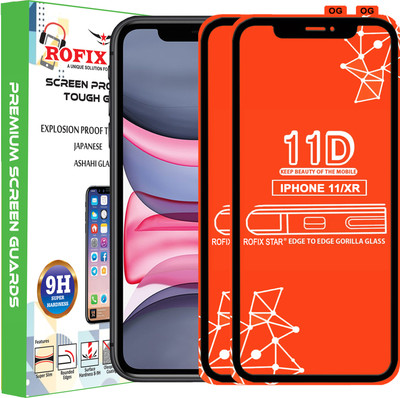 Rofix star Edge To Edge Tempered Glass for Apple iPhone XR(Pack of 2)