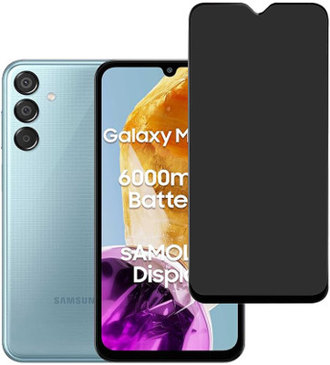 SPRITZEN Edge To Edge Tempered Glass for Samsung Galaxy M15 5G, Samsung Galaxy F15 5G, Privacy Glass(Pack of 1)