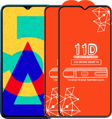 Qyist Edge To Edge Tempered Glass for Infinix Smart 5A(Pack of 2)