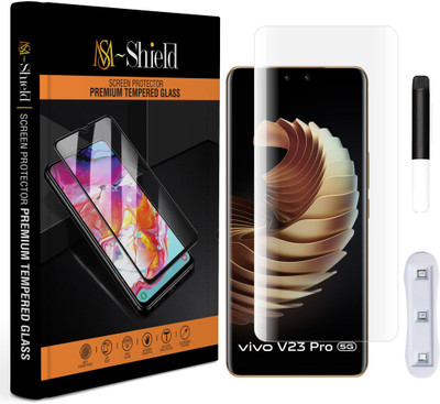MS-Shield Edge To Edge Tempered Glass for Vivo V23 Pro 5G(Pack of 1)