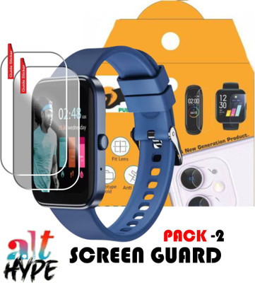Olonga Edge To Edge Tempered Glass for alt Hype smartwatch(Pack of 2)