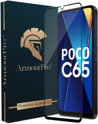 ArmourPro Edge To Edge Tempered Glass for Poco C65, Poco M6 5G, Redmi 13C 5G, Redmi 13C(Pack of 1)