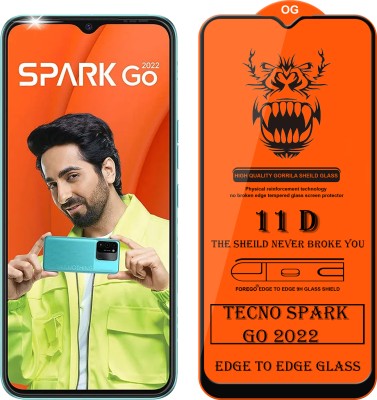 Forego Edge To Edge Tempered Glass for Tecno Spark Go 2022(Pack of 1)