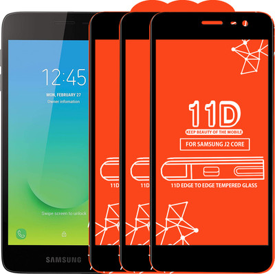 Roxel Edge To Edge Tempered Glass for Samsung Galaxy J2 Core(Pack of 3)