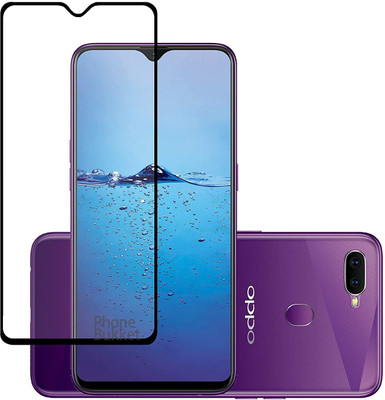 NIMMIKA ENTERPRISES Edge To Edge Tempered Glass for Oppo F9 D+ Tempered Glass(Pack of 1)