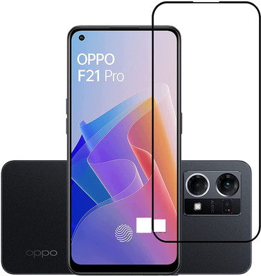 NIMMIKA ENTERPRISES Edge To Edge Tempered Glass for Oppo F21 Pro 4G(D Plus Clarity Technology | 9H Hardness for Unrivaled Protection | Ultra-Thin Design with Sleek Edges | Smooth Touch Sensitivity | Precision Cut for Perfect Fit | Oleophobic Coating for Smudge Resistance | Case-Friendly Design)(Pack