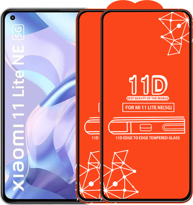 Roxel Edge To Edge Tempered Glass for Mi 11 Lite Ne(5G)(Pack of 2)