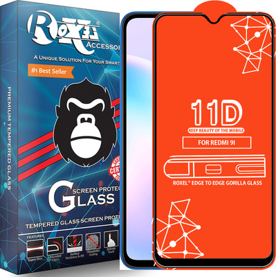 Roxel Edge To Edge Tempered Glass for Redmi 9I(Pack of 1)