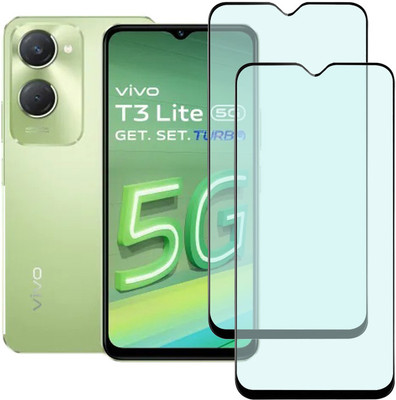 KARTRAY Edge To Edge Tempered Glass for Vivo T3 Lite 5G, Matt Glass(Pack of 2)