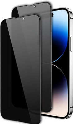 Maxpro Edge To Edge Tempered Glass for Apple iPhone 14 Pro Max Privacy Screen Protector(Pack of 2)