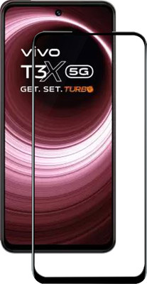 VAlight Edge To Edge Tempered Glass for vivo T3x 5G, VIVO T3X 5G(Pack of 1)