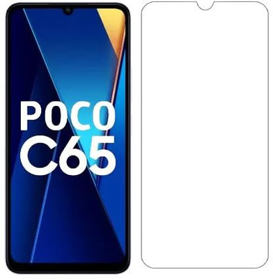 O2MG Edge To Edge Tempered Glass for POCO C65(Pack of 1)