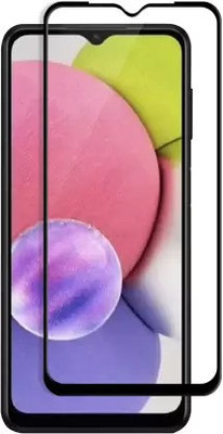 DMJHP Edge To Edge Tempered Glass for Samsung Galaxy A04s(Pack of 1)