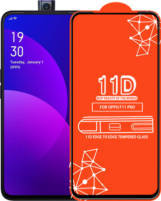 Roxel Edge To Edge Tempered Glass for Oppo F11 Pro(Pack of 1)
