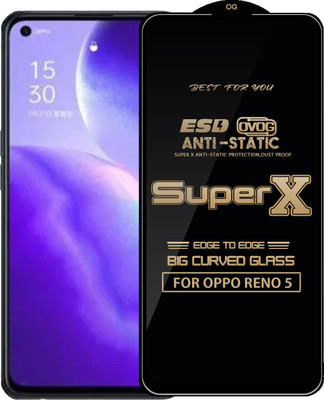 Qyist Edge To Edge Tempered Glass for OPPO RENO 5(Pack of 1)