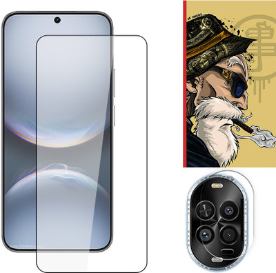 ARBAN Edge To Edge Tempered Glass for Huawei nova 14 Lite 5G Tempered Glass Screen Protector | Anti-Scratch | Edge to Edge Full Coverage | 9H Hardness ( 1 FRONT SCREEN GUARD + 1 CAMERA LENS PROTECTOR + 1 FREE BACK EMBOSSED SKIN001 )(Pack of 1)