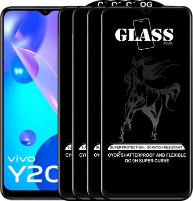CYOR Edge To Edge Tempered Glass for VIVO Y20T(Pack of 4)