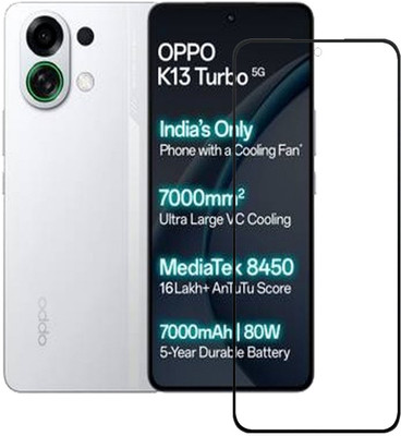 DSCASE Edge To Edge Tempered Glass for Oppo K13 Turbo 5G(Pack of 1)