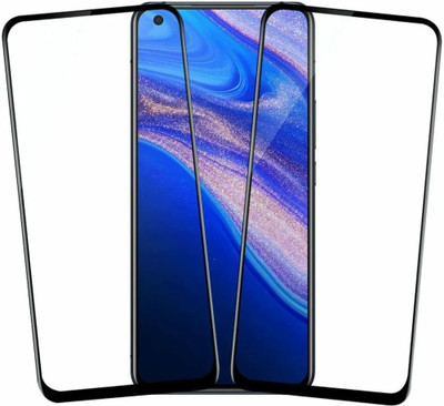 NaturalBuy Edge To Edge Tempered Glass for Xiaomi Mi 10T Pro-| 9H tempered glass protects the entire front display And Easy Installation Kit | Full Glue Curved Tempered Glass |(Pack of 2)