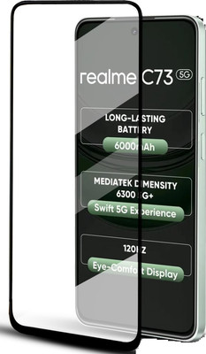 Bodoma Edge To Edge Tempered Glass for Realme C73 5G(Pack of 1)