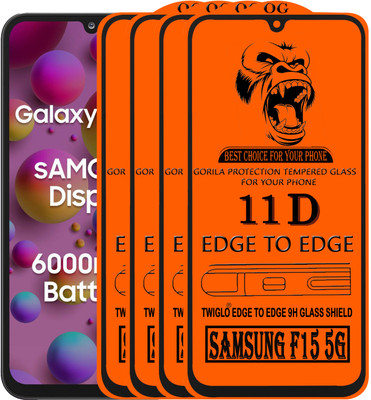 TWIGLO Edge To Edge Tempered Glass for SAMSUNG F15 5G(Pack of 4)