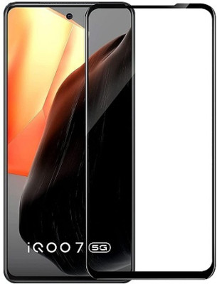 RCHJV Edge To Edge Tempered Glass for iQOO 7 5G(Pack of 1)