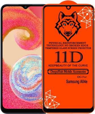CRodible Edge To Edge Tempered Glass for Samsung Galaxy A04e(Pack of 1)