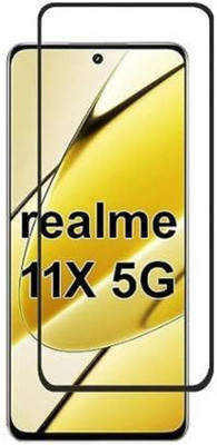 SM Styles Edge To Edge Tempered Glass for Realme 11X 5G(Pack of 1)