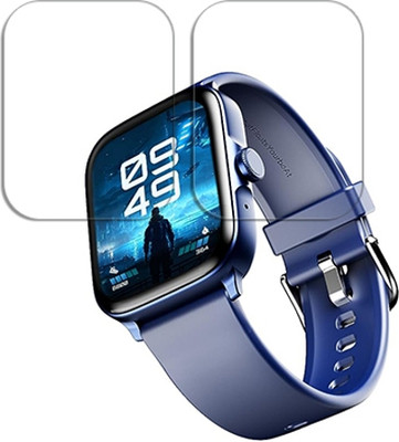 SOMTONE Edge To Edge Tempered Glass for boAt Ultima Call 1.83 inch SMARTWATCH SCREEN GUARD(Pack of 2)