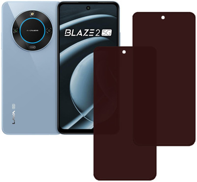 VAYUVAULT Edge To Edge Tempered Glass for LAVA Blaze 2(Pack of 2)