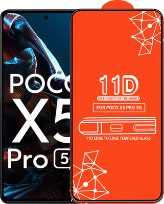 Roxel Edge To Edge Tempered Glass for Poco X5 Pro 5G(Pack of 1)