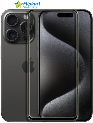 Flipkart SmartBuy Edge To Edge Tempered Glass for APPLE iPhone 15 Pro, iPhone 15 Pro(Pack of 1)