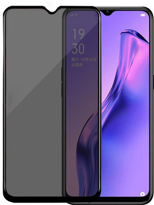 AuraX Edge To Edge Tempered Glass for Oppo A8(Pack of 1)