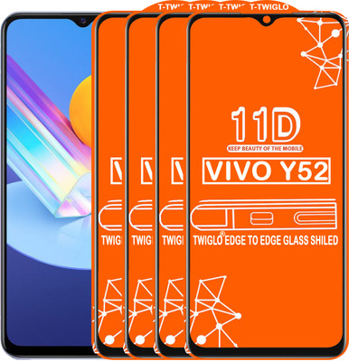 TWIGLO Edge To Edge Tempered Glass for VIVO Y52(Pack of 4)