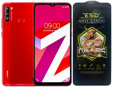 TELESHIELD Edge To Edge Tempered Glass for Lava Z4, ESD Glass, ESD Protector, Edge to Edge, Screen Protector(Pack of 1)