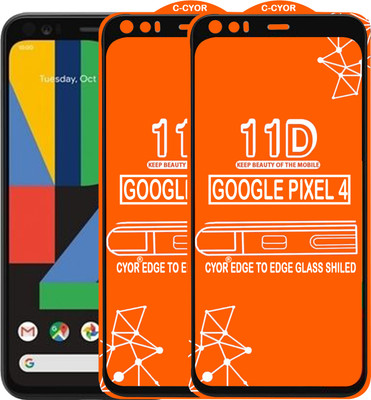 CYOR Edge To Edge Tempered Glass for GOOGLE PIXEL 4(Pack of 2)