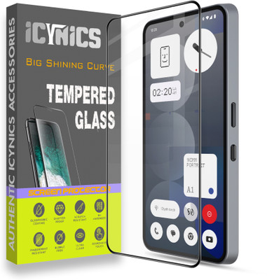 ICYNICS Edge To Edge Tempered Glass for Nothing Phone 3a Pro 5G, Anti-Fingerprint, Waterproof, Oil-resistant, Bubble-Free, Anti-Static, Scratch Resistant Full Coverage with Wooden box to ensure safety(Pack of 1)