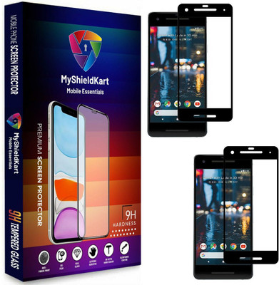 MyShieldKart Edge To Edge Tempered Glass for Google Pixel 2 (5 Inch)(Pack of 2)
