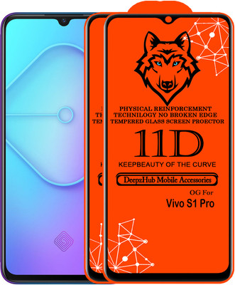 DeepzHub Edge To Edge Tempered Glass for Vivo S1 Pro(Pack of 2)