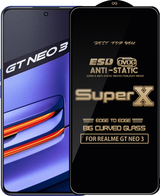 Qyist Edge To Edge Tempered Glass for REALME GT NEO 3(Pack of 1)