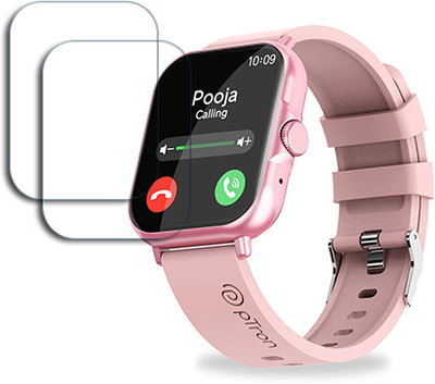 ARBAN Edge To Edge Tempered Glass for pTron Force X12N Smartwatch 1.85 inch SCREEN GUARD(Pack of 2)