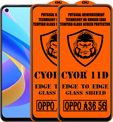 CYOR Edge To Edge Tempered Glass for OPPO A36 5G(Pack of 2)