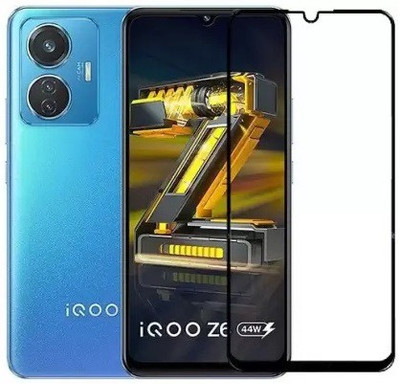 O2MG Edge To Edge Tempered Glass for IQOO Z6 44W(Pack of 1)