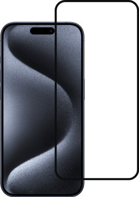 feriado Edge To Edge Tempered Glass for Apple iPhone 15 Pro(Pack of 1)
