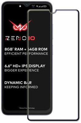 FwellT Edge To Edge Tempered Glass for Itel zeno 10 5G(Pack of 1)