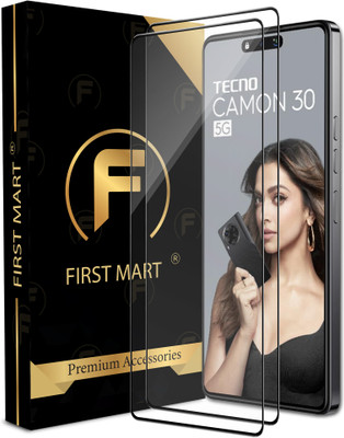 FIRST MART Edge To Edge Tempered Glass for Tecno Camon 30 5G, Tecno Camon 30, Camon 30 5G, Camon 30(Pack of 2)
